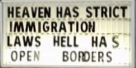Heaven has strict immigration laws